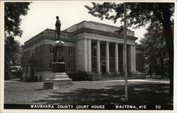 Waushara County Court House Postcard