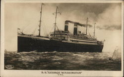 S.S. "George Washington" Postcard