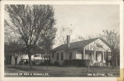 Residence of Rea A. Nunnallee Van Alstyne, TX Postcard Postcard Postcard