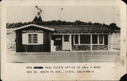 New Real Estate Office of Dale E. Wood Vista, CA Postcard Postcard Postcard