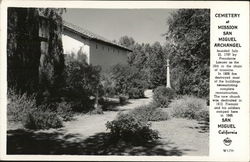 Cemetery at Mission San Miguel Archangel California Postcard Postcard Postcard