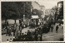 Parade in German Town Postcard