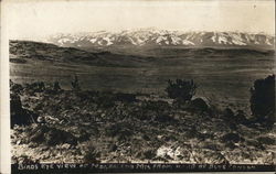 Bird's-Eye View of Magdalena Mountains from Head of Blue Canyon New Mexico Postcard Postcard Postcard