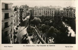 Casablanca - Rue Chevandier-de-Valdrome Postcard