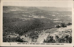 View From Padley's Lookout, Massan's Walls Postcard