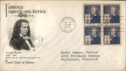 Elias Howe 1819-1867 Inventor of the Sewing Machine First Day Covers First Day Cover First Day Cover First Day Cover