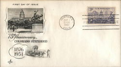 75th Anniversary Colorado Statehood 1876-1951 First Day Covers First Day Cover First Day Cover First Day Cover