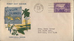 Territorial Series - Virgin Islands "Pavois" First Day Covers First Day Cover First Day Cover First Day Cover