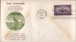 Iowa Centennial- Celebrating the Establishment of the Territory First Day Covers First Day Cover First Day Cover First Day Cover