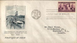 Commemorating the opening of Panama Canal August 15th 1914 - 1914-1939 First Day Covers First Day Cover First Day Cover First Day Cover