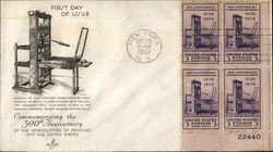 Commemorating the 300th Anniversary of the Introduction of Printing Into the United States First Day Cover