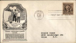 Samuel Langhorne Clemens - Author First Day Covers First Day Cover First Day Cover First Day Cover