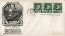 Henry Wadsworth Longfellow, Poet First Day Covers First Day Cover First Day Cover First Day Cover