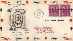 Famous American Poets - James Russell Lowell 1819 - 1891 First Day Covers First Day Cover First Day Cover First Day Cover