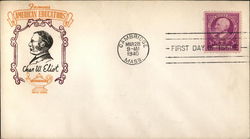 Famous American Educators Chas. W. Eliot First Day Covers First Day Cover First Day Cover First Day Cover