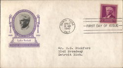 Famous American Scientist - Luther Burbank - 1849 - 1926 First Day Covers First Day Cover First Day Cover First Day Cover