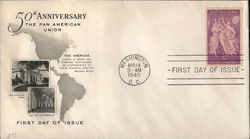 50th AnniversaryThe Pan American Union - Hall of the Americas First Day Cover