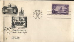 150th Anniversary of Vermont Statehood First Day Covers First Day Cover First Day Cover First Day Cover