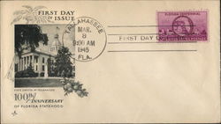 100th Anniversary of Florida Statehood - State Capitol at Tallahassee First Day Cover