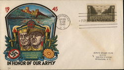 In Honor of Our Army - 1945 Generals of the Army - Eisenhower - MacArthur First Day Cover