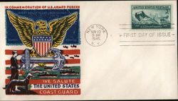 In Commemoration of U.S. Armed Forces - We salute the US Coast Guard First Day Covers First Day Cover First Day Cover First Day Cover