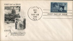 100th Anniversary of Texas Statehood First Day Cover