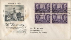 150th Anniversary of Tennessee's Admission to the Union First Day Covers First Day Cover First Day Cover First Day Cover