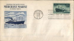 Honoring The United States - Merchant Marine - In World War II First Day Covers First Day Cover First Day Cover First Day Cover