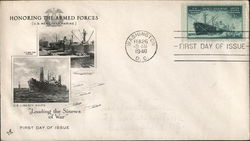 Honoring the Armed Forces - "Loading the Sinews of War" First Day Covers First Day Cover First Day Cover First Day Cover