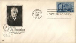 In Memoriam Franklin Delano Roosevelt First Day Covers First Day Cover First Day Cover First Day Cover