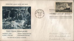 Greater Love Hath No Man The Four Chaplains First Day Covers First Day Cover First Day Cover First Day Cover