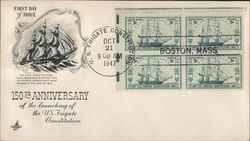 105th Anniversary of the Launching of the US Frigate Constitution First Day Covers First Day Cover First Day Cover First Day Cover