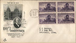 100th Anniversary Commemorating the Journey of the Mormons under Brigham Young First Day Cover