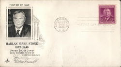 Harlan Fiske Stone, 1872-1946, United States Jurist First Day Cover