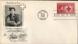 Clara Barton - Founder of the American Red Cross "The Angel of the Battlefield" First Day Covers First Day Cover First Day Cover First Day Cover