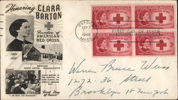 Honoring Clara Barton, 1821-1912, Founder of American Red Cross First Day Covers First Day Cover First Day Cover First Day Cover