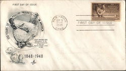 100 Years of Poultry Progress in America 1848-1948 First Day Cover