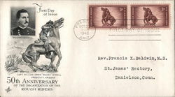 50th. Anniversary of the Organization of the Rough Riders First Day Covers First Day Cover First Day Cover First Day Cover