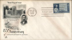 85th Anniversary of Lincoln's Gettysburg Address First Day Covers First Day Cover First Day Cover First Day Cover