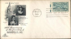 300th Anniversary of the founding of Annapolis, MD. First Day Covers First Day Cover First Day Cover First Day Cover