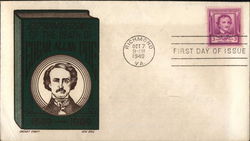 100th Anniversary of the Death of Edgar Allan Poe 1849-1949 First Day Covers First Day Cover First Day Cover First Day Cover