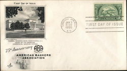 75th Anniversary American Bankers Association First Day Covers First Day Cover First Day Cover First Day Cover