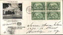 75th Anniversary ABA - American Bankers Association First Day Covers First Day Cover First Day Cover First Day Cover