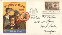 Honoring Boy Scouts of America 1910 - 1950 First Day Cover