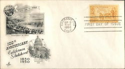 100th Anniversary California Statehood 1850-1950 First Day Covers First Day Cover First Day Cover First Day Cover