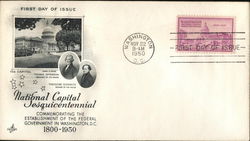 National Capital Sesquicentennial First Day Covers First Day Cover First Day Cover First Day Cover