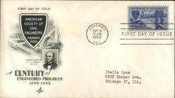 American Society of Civil Engineers Founded 1852 First Day Cover