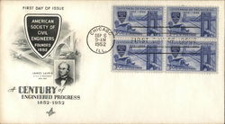 A Century of Engineered Progress 1852-1952 First Day Cover