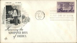 Honoring the Newspaper Boys of America First Day Cover