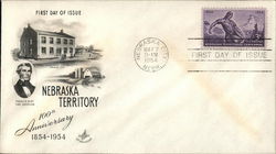 100th Anniversary Nebraska Territory 1854-1954 First Day Covers First Day Cover First Day Cover First Day Cover